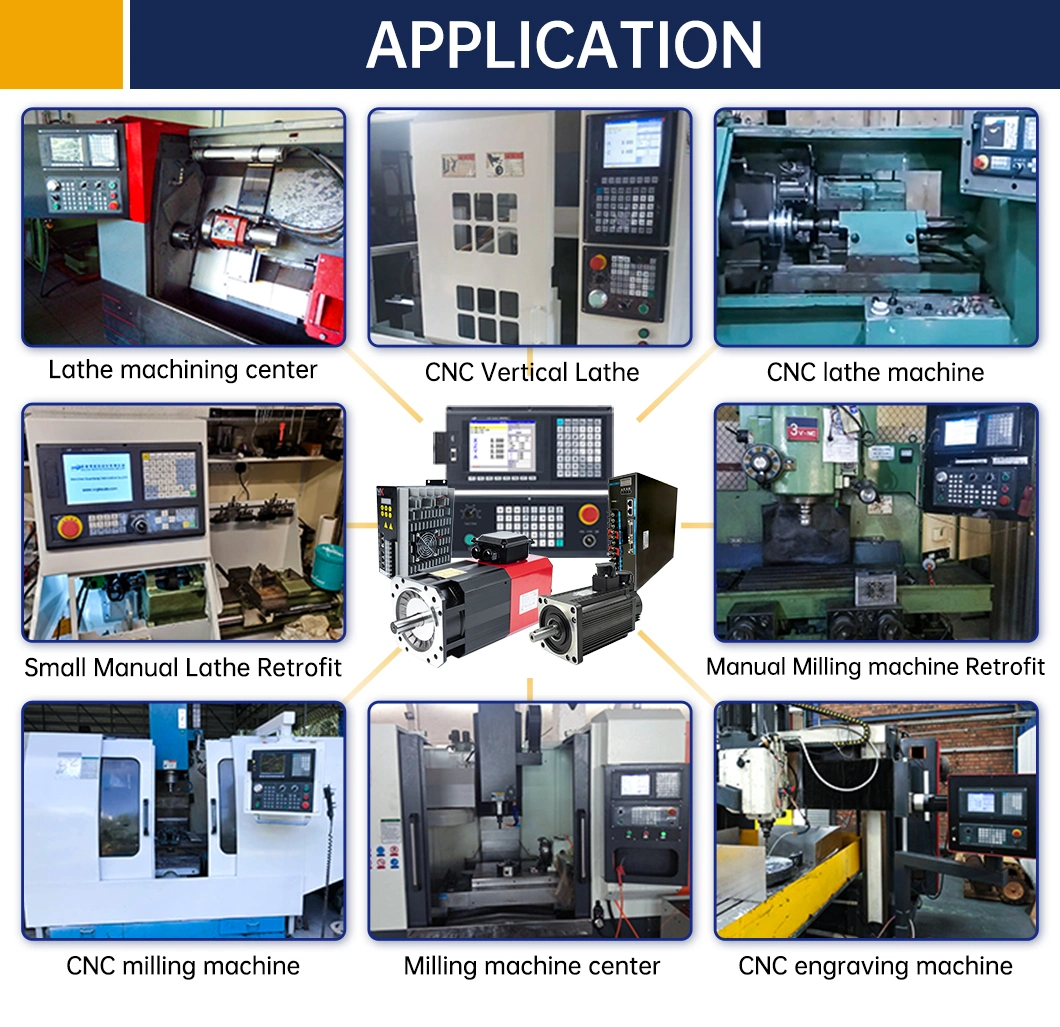 Complete Sets Include Servo Motor and Driver 3 Axis Full Kit X and Z Lathe Machine CNC Controller