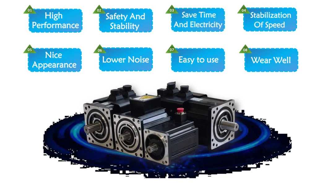 HS601 AC Servo System with Ha1 0.4kw 3000rpm 1.27n. M Motor with 5000PPR Resolution Encoder Optional Dynamic Brake