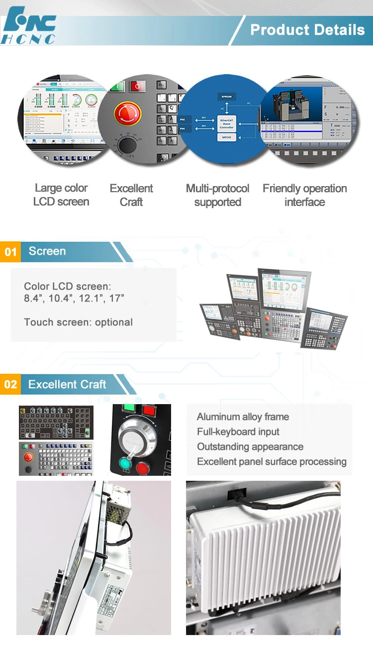 High Quality 4 Axis Touch Screen Milling Machine CNC Controller